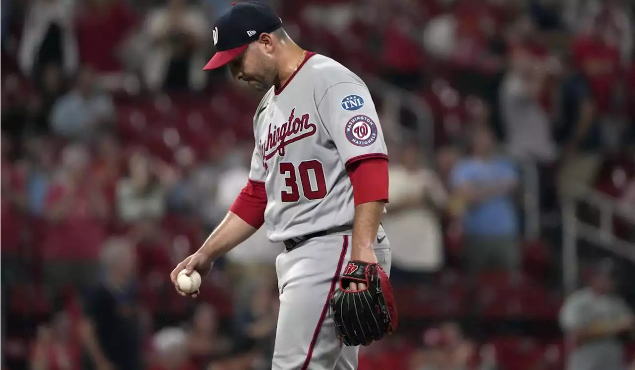 Nationals place RHP Paolo Espino on 15-day injured list with a finger injury