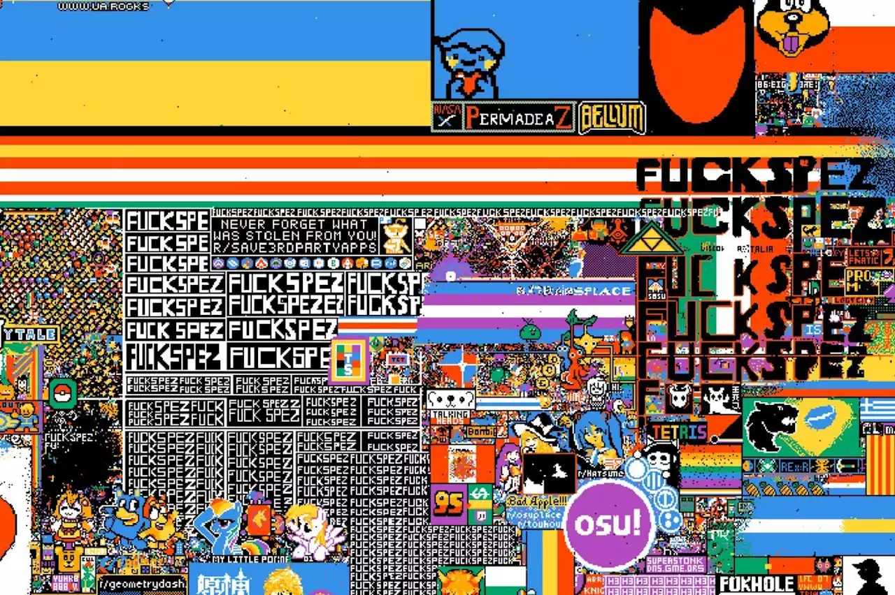 r/Place 2023 sur Reddit : l'exutoire d'une communauté en colère