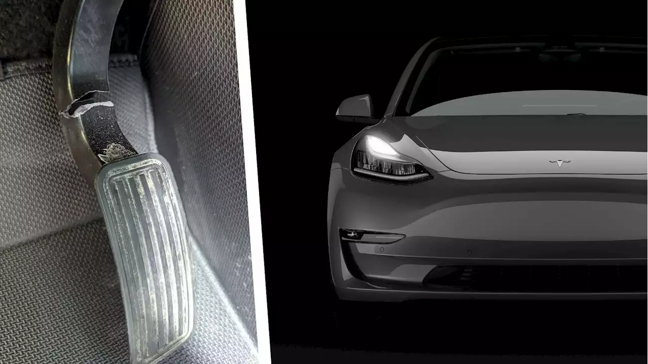 Tesla's Plastic Accelerator Pedal Nearly Snaps In Half Leaving Owner Dumbfounded | Carscoops