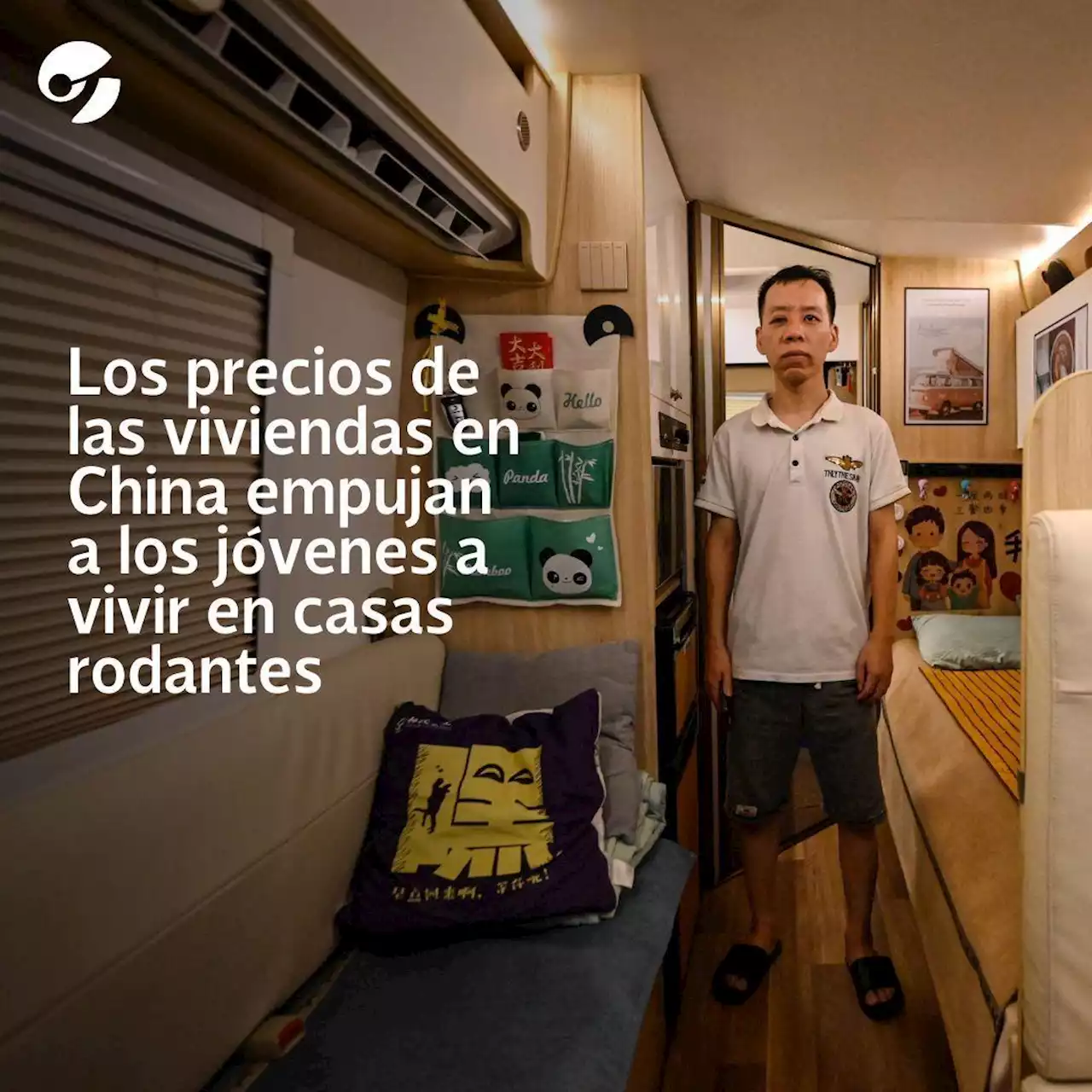 Los precios de las viviendas en China empujan a los jóvenes a vivir en casas rodantes