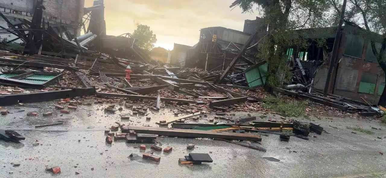 Severe storms cause power outages, flooding; vacant building collapses (video)