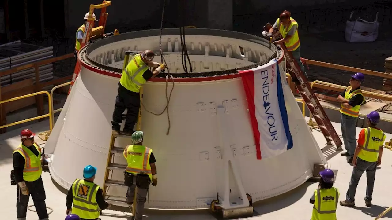 California Science Center starts complex process to display Space Shuttle Endeavour vertically