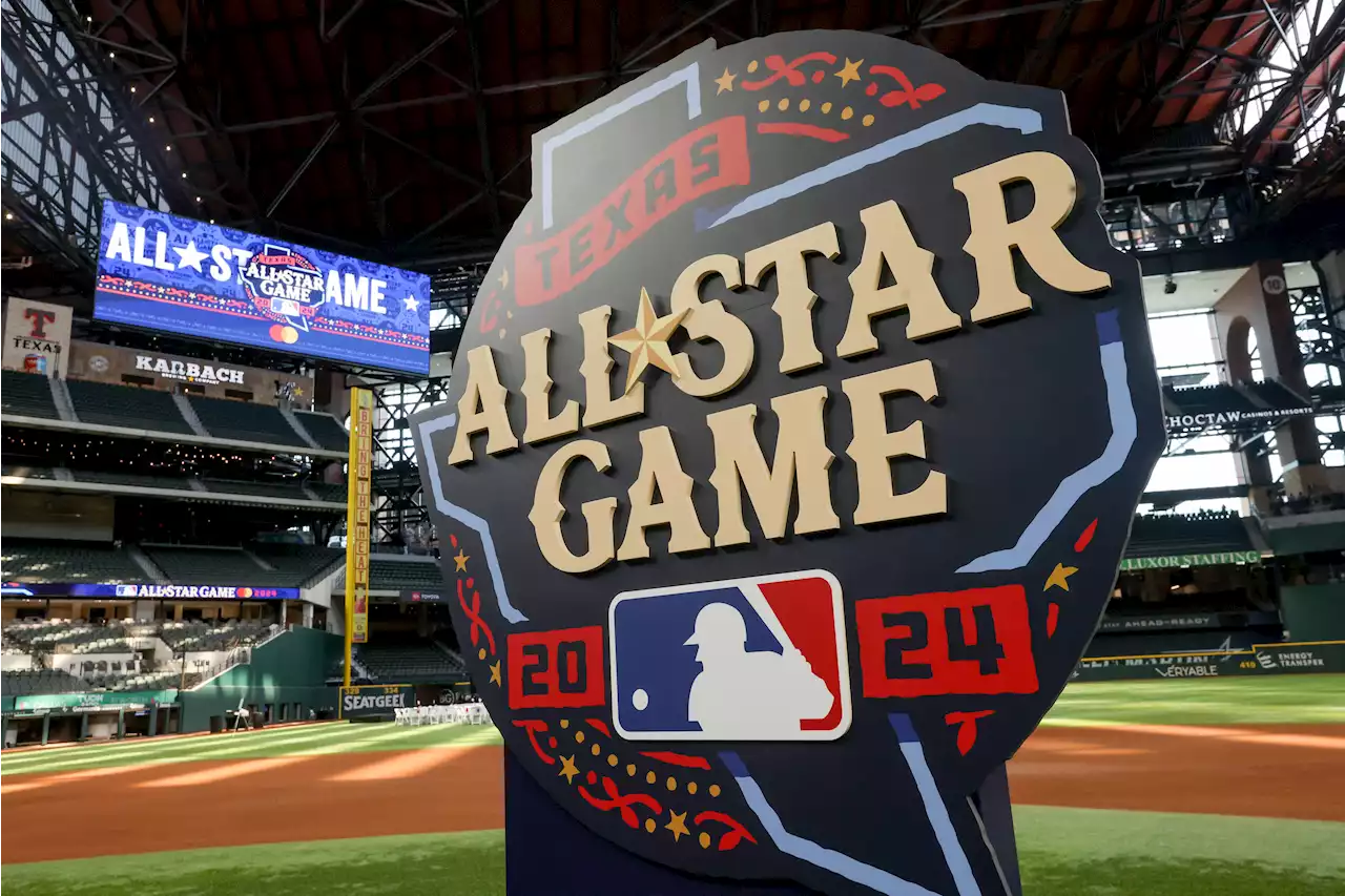 Rob Manfred, Rangers legends reveal 2024 MLB All-Star Game logo at Globe Life Field