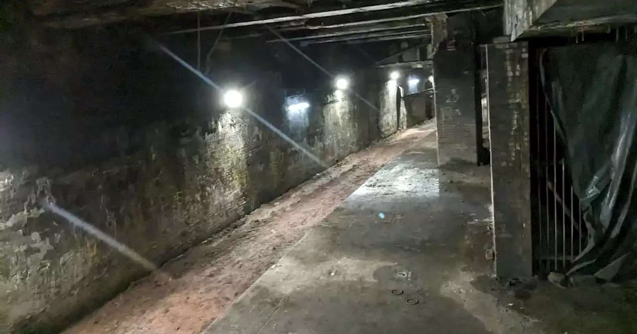 The abandoned Glasgow Central Station Victorian platform hidden under the tracks