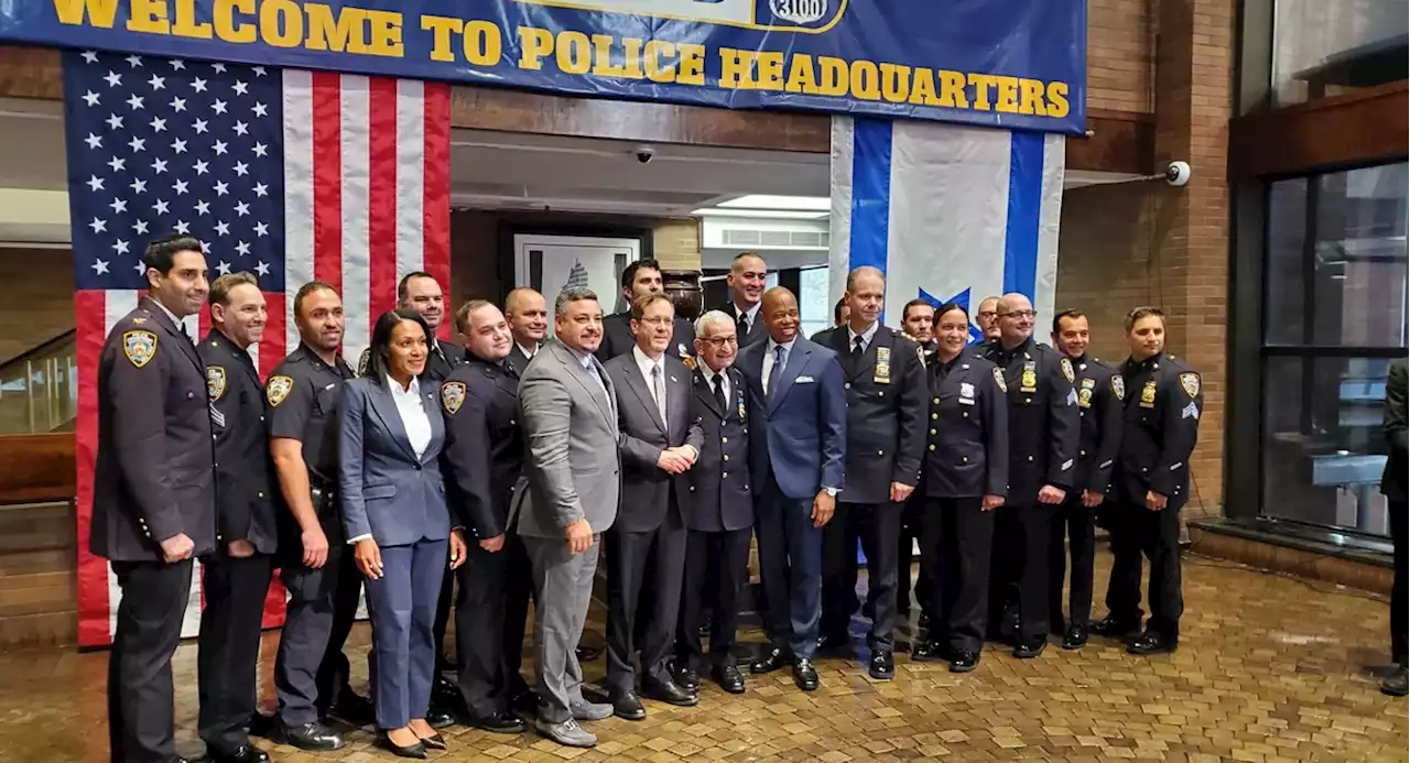 Mayor Adams, NYPD Commissioner Caban meet with Israeli president