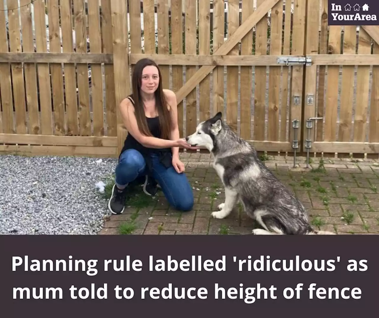 Mum calls planning rule 'ridiculous' as she's told to reduce the height of her garden fence