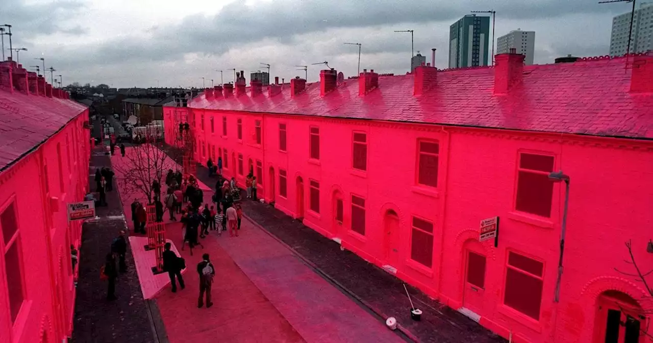 Barbie fever turned Greater Manchester street bubble gum pink