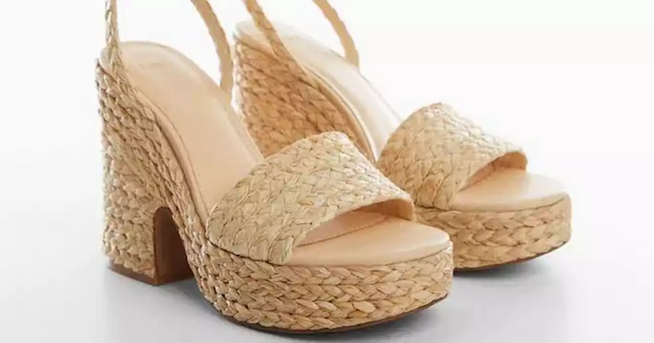 Mango £40 raffia heeled sandals give you a designer look for £690 less than D&G