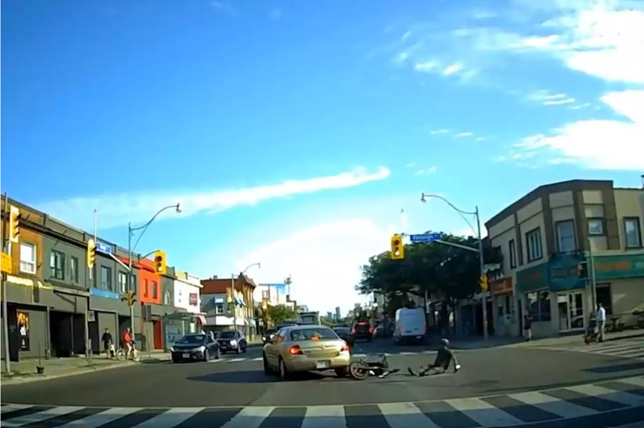 Shocking video shows driver in Canada running over and dragging cyclist