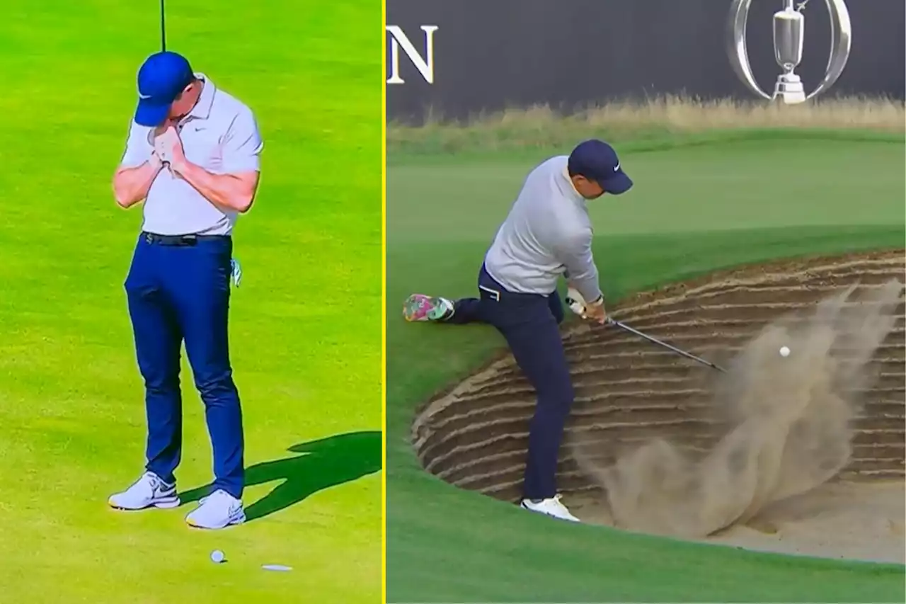 'Could've taken all night': Footage shows wild angle of McIlroy escape after shocking miss