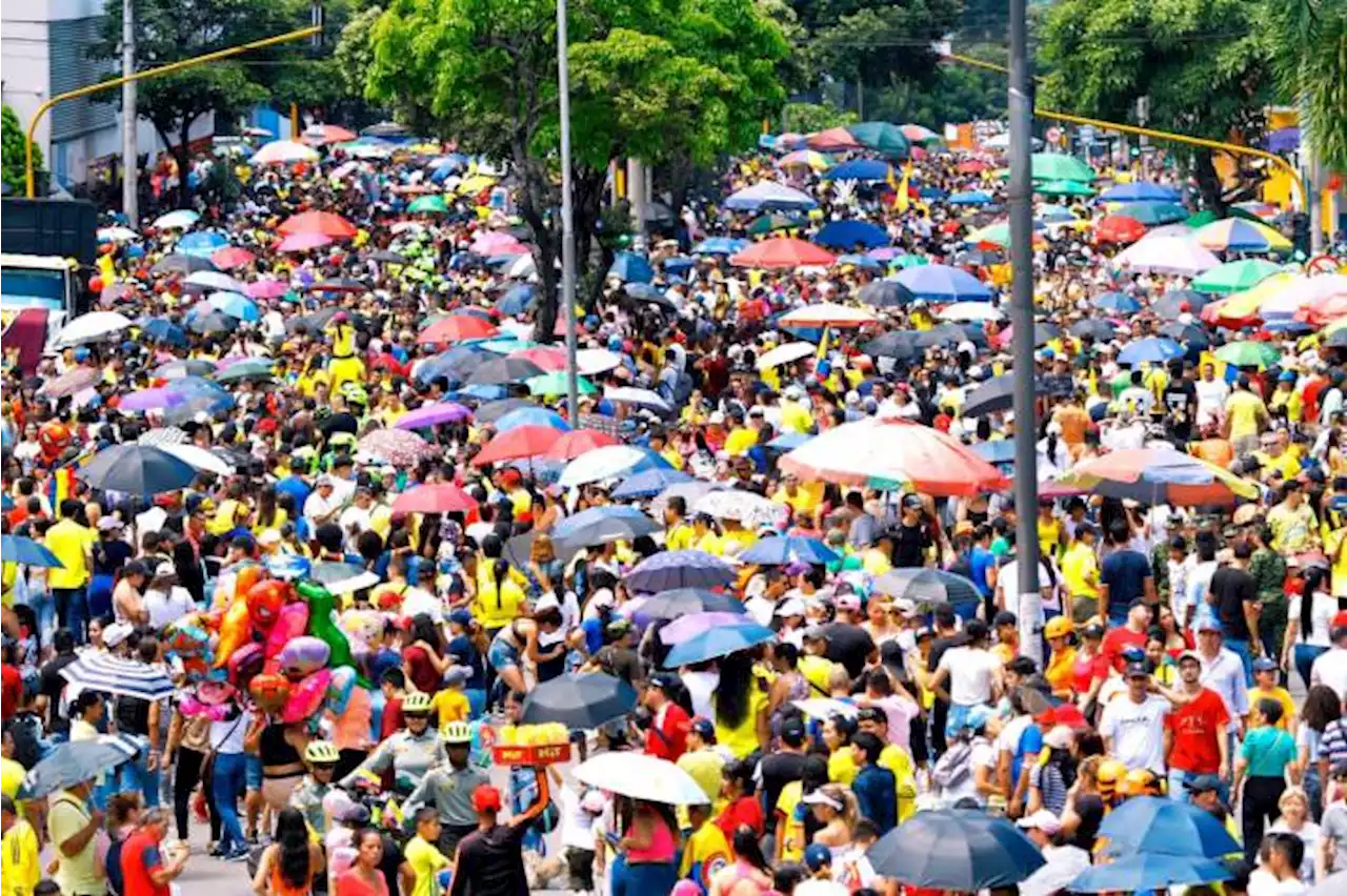 Multitudinario festejo de la Independencia en Bucaramanga