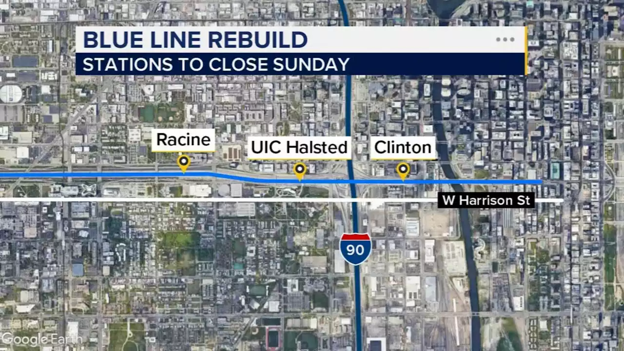 Blue Line stations on Near West Side to close for improvements beginning Sunday