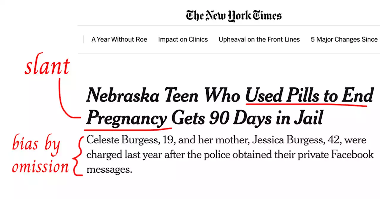 Media Bias Alert: Slanted Reports on Nebraska Teen Jailed fo...