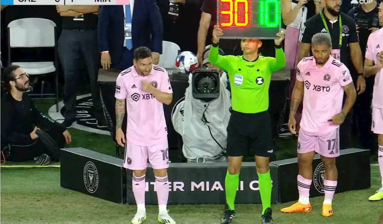 [Video] Así fue ovacionado Messi apenas debutó oficialmente con el Inter Miami