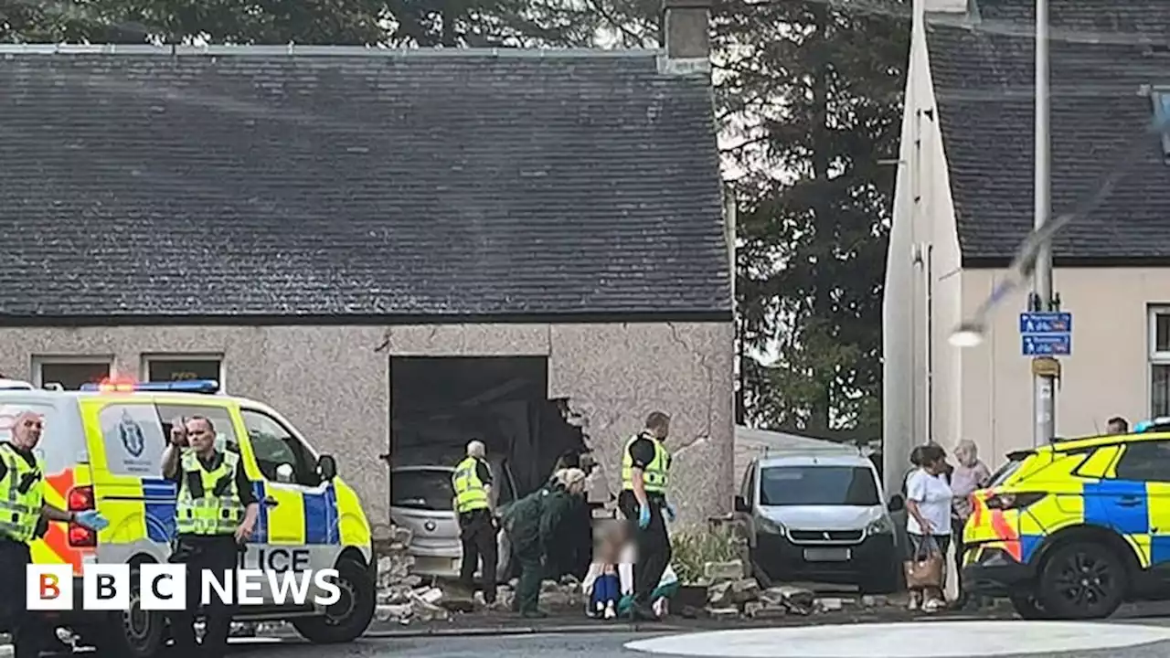 Two hurt after car crashes through wall into house in Glenrothes