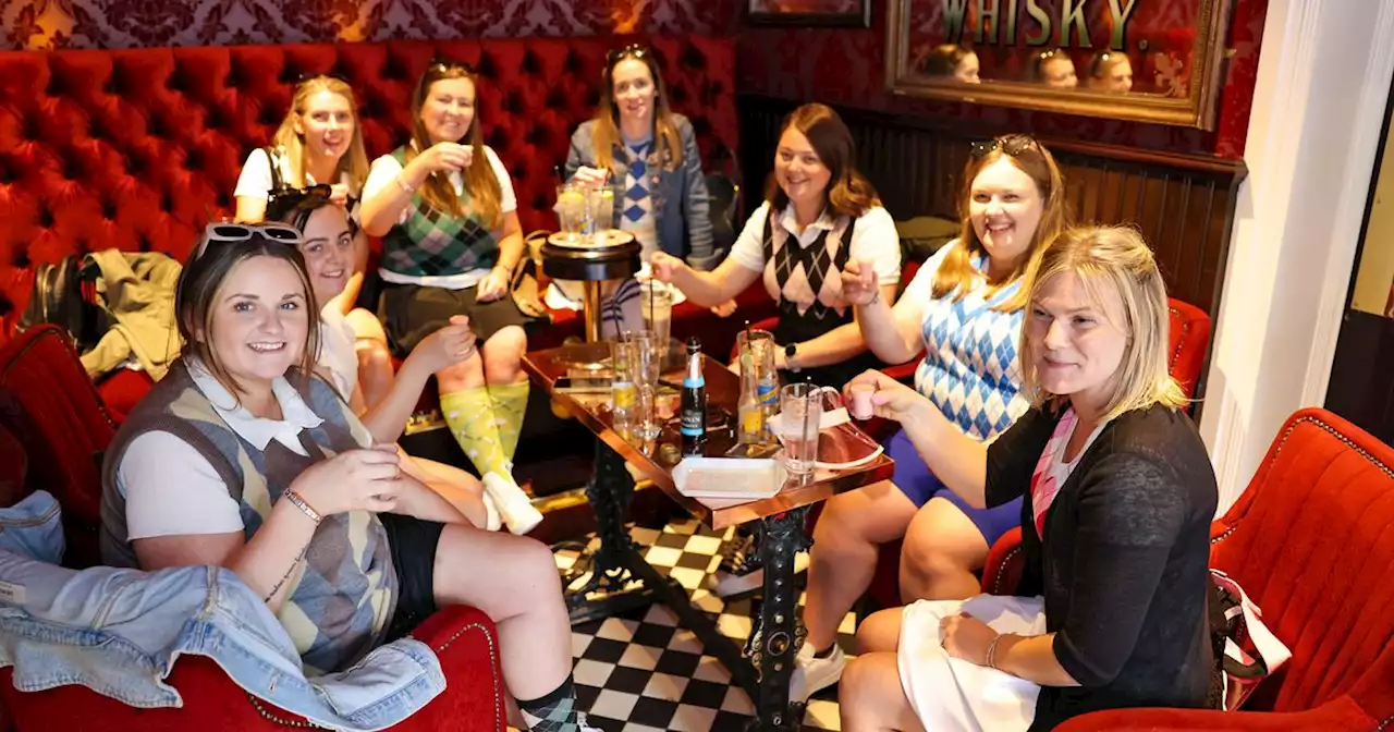 Belfast social photos as friends cheers to the weekend despite the wet weather