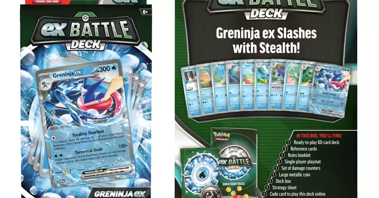 Greninja Ex Battle Deck Comes To Pokémon TCG This October