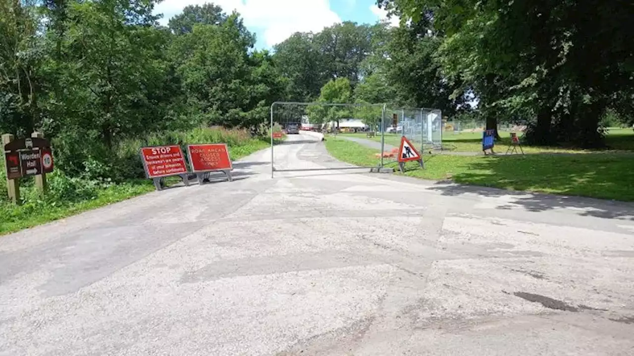 Worden Park car park and footpath changes as work continues