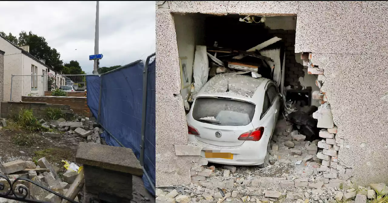 Scot was watching TV as car came ploughing into living room of his home