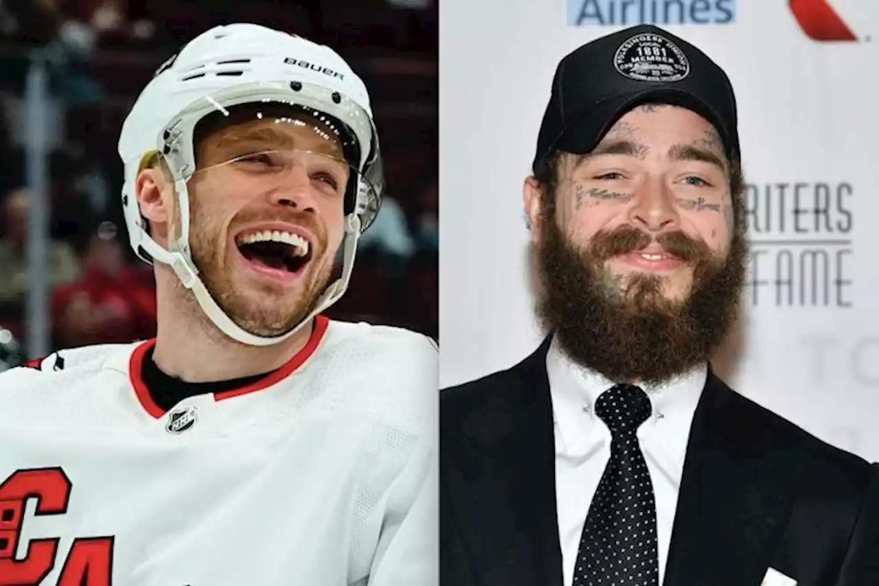 Leafs Star Max Domi Meets Post Malone After Rapper Wears His Dad Tie’s Jersey At Toronto Show: ‘Looks Good On You’