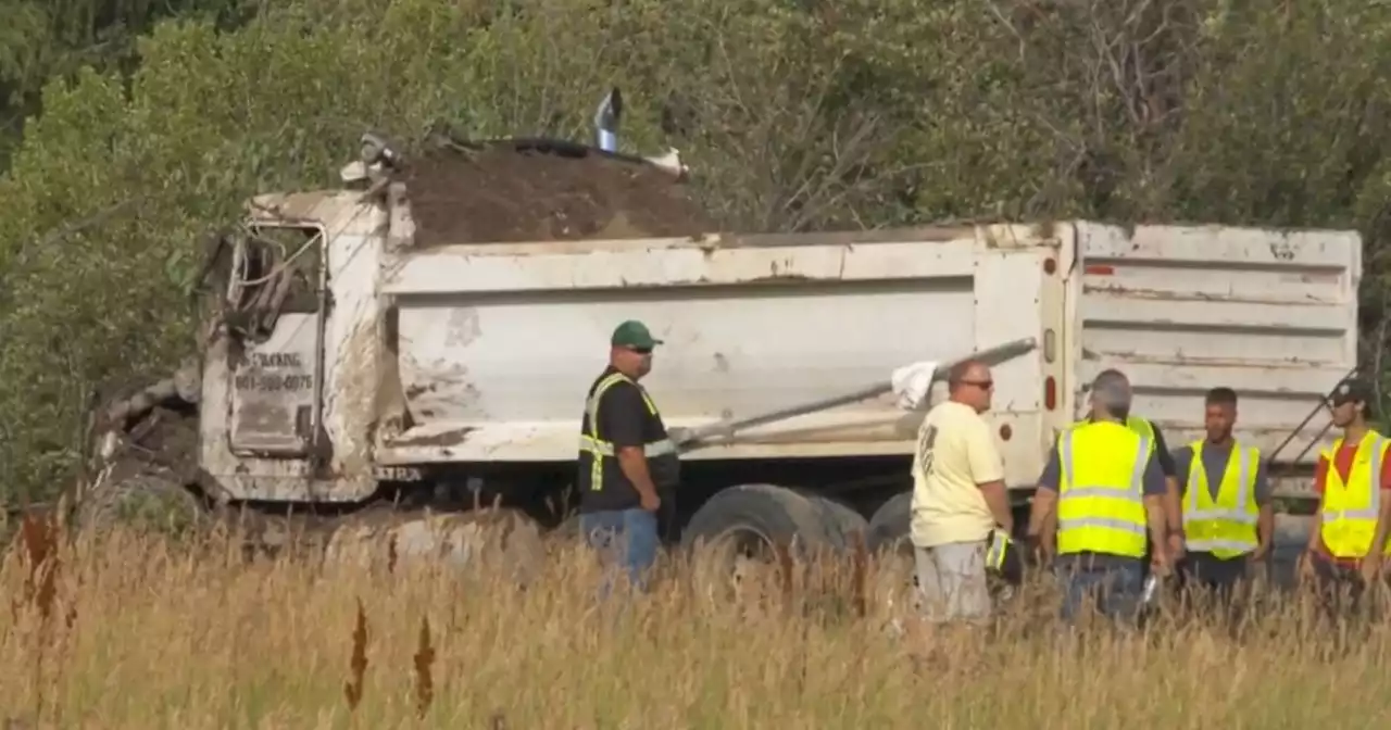 Driver found dead after dump truck plunges into Pineview Reservoir