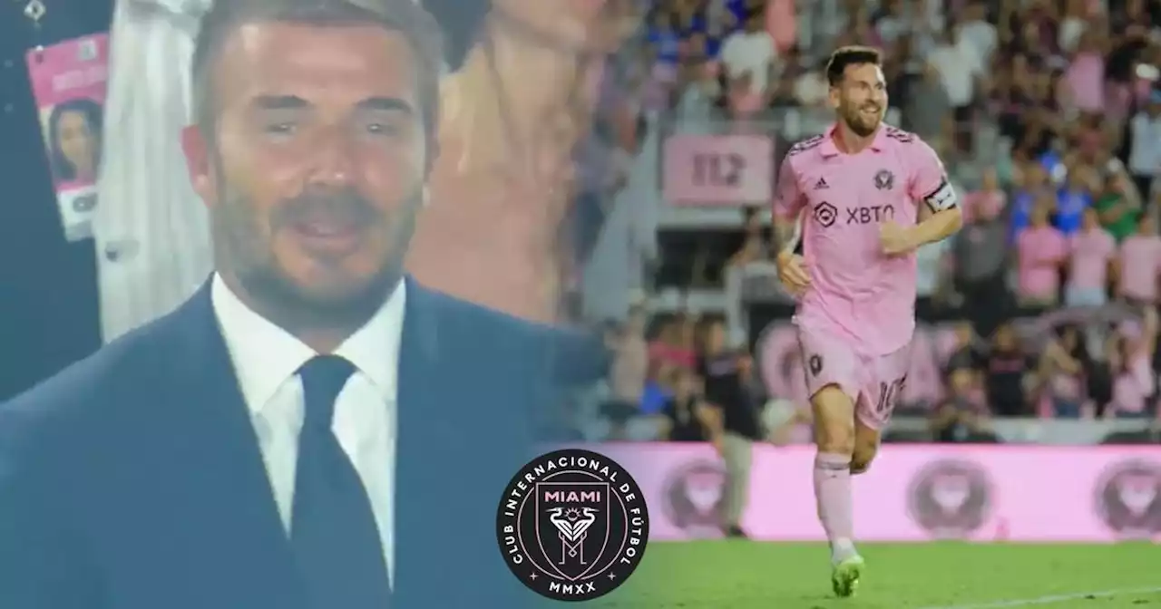 VIDEO: David Beckham se conmovió hasta las LÁGRIMAS con el GOLAZO de Messi