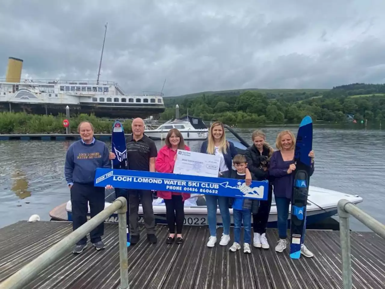 Water ski club raise over £2k for Dumbarton man battling brain tumour