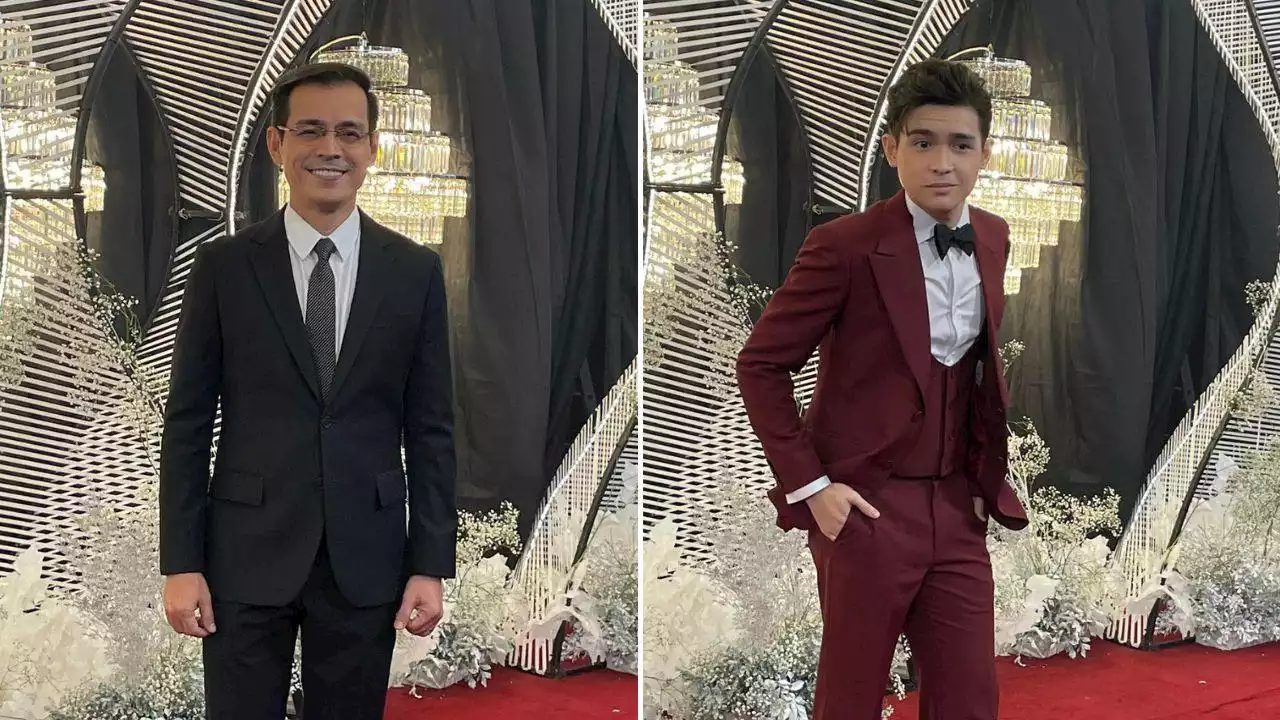 Isko Moreno, Joaquin Domagoso 'enjoy' hanging out at the GMA Gala red carpet together