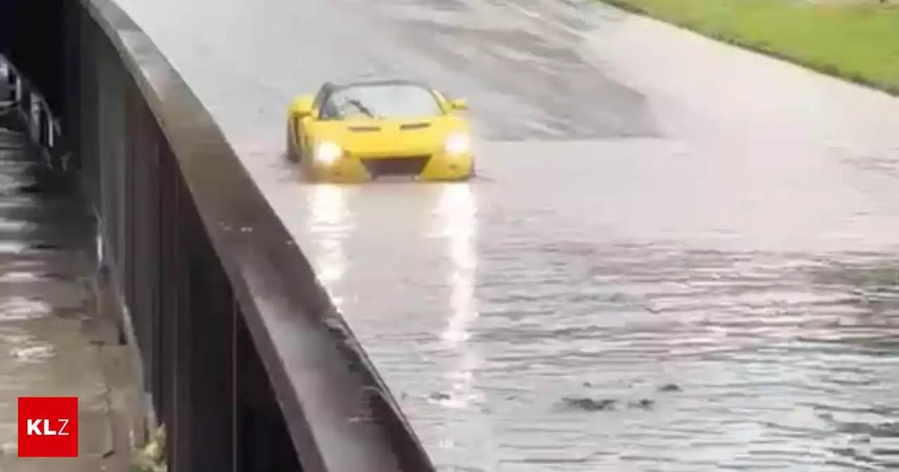 Schon wieder - Gewitter mit Hagel über Kärnten: Frau in Auto eingeschlossen