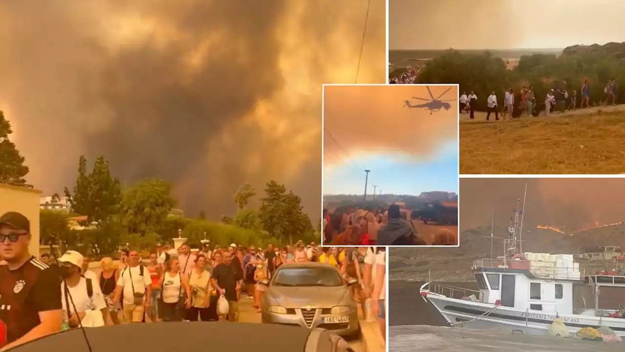 Thousands flee fires near holiday homes in 95F heat