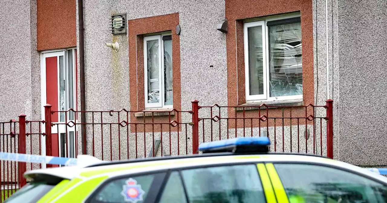 Terro on estate where balaclava-clad gang trashed flats before 'multiple bangs'