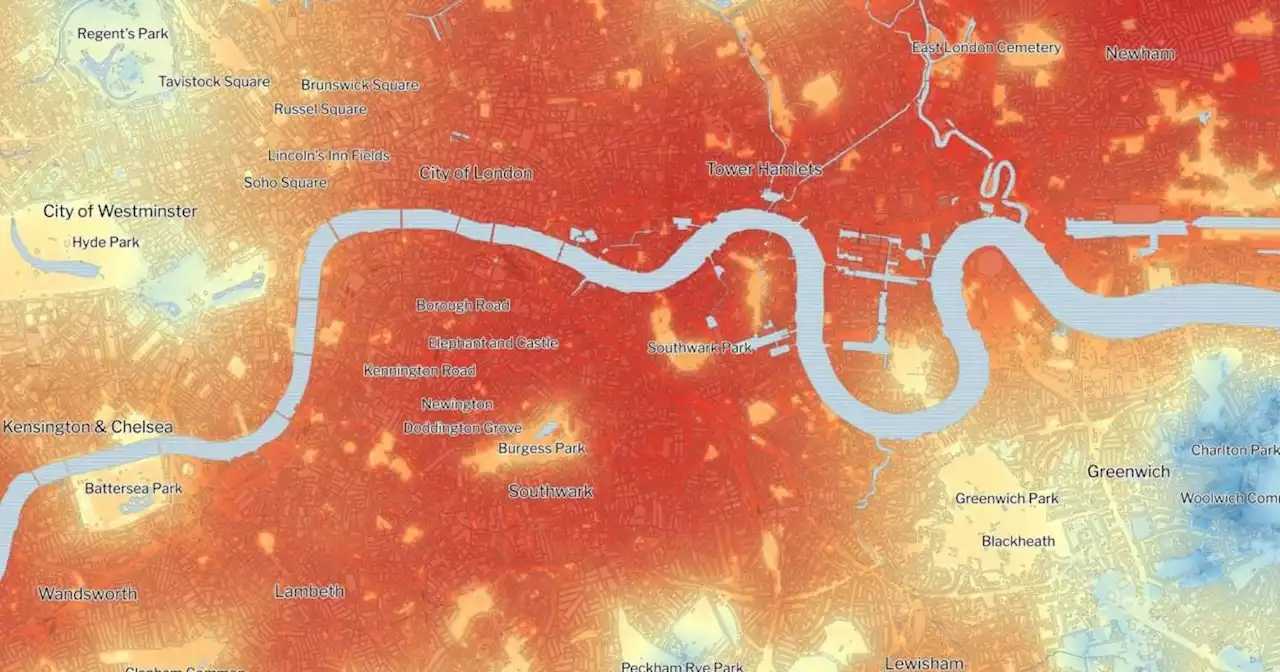 Heat map shows London's hottest boroughs