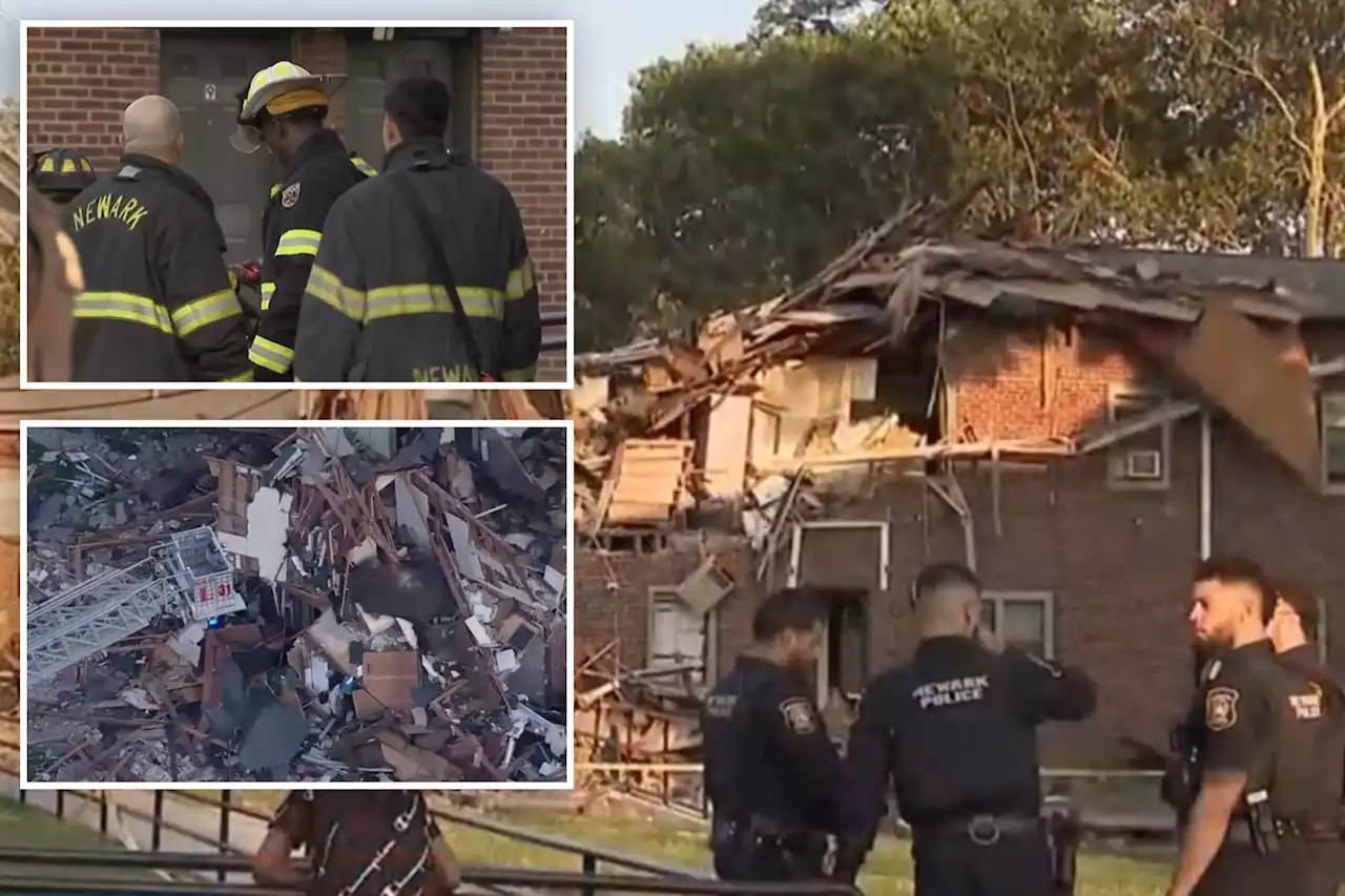 At least 6 people hurt in apparent Newark home explosion that left behind mangled mess