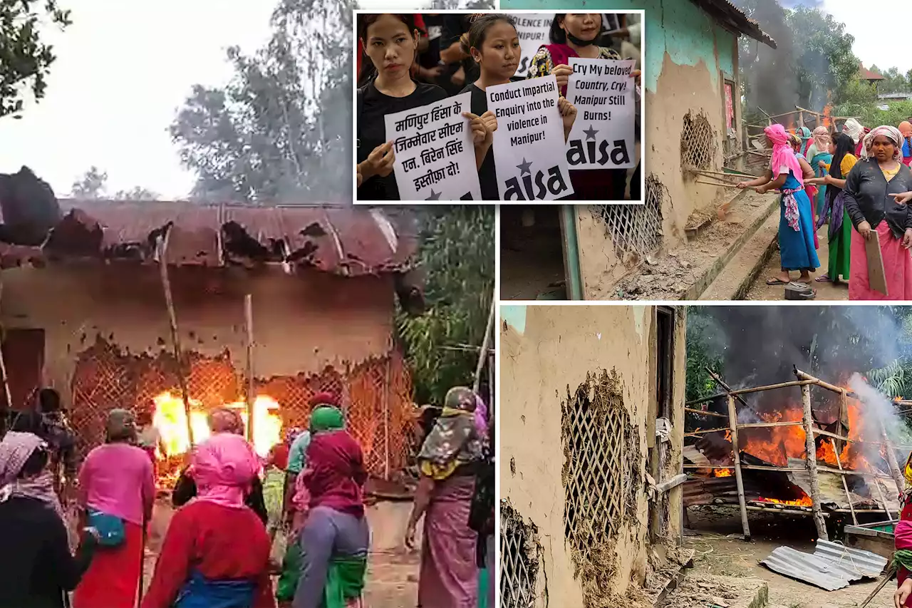 Mob of Indian women set fire to home of suspect in rape case enraging nation