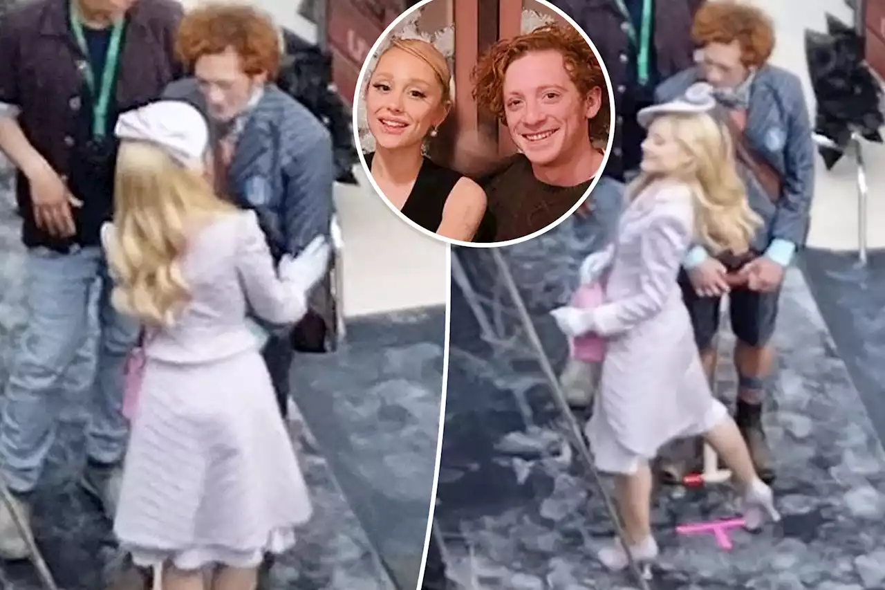 Ariana Grande, Ethan Slater seen filming ‘Wicked’ together two months before dating news