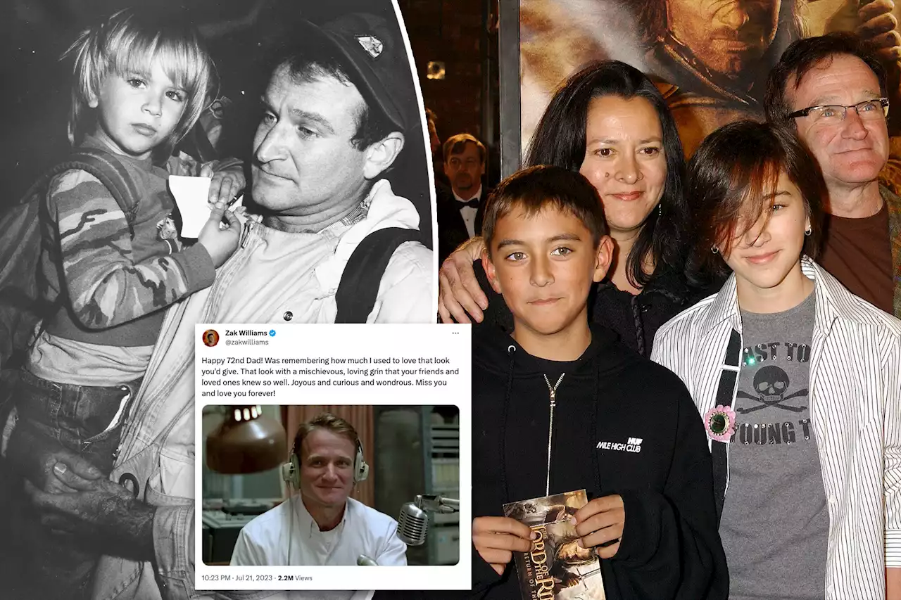 Robin Williams’ kids honor late actor on what would’ve been his 72nd birthday: ‘Miss you’