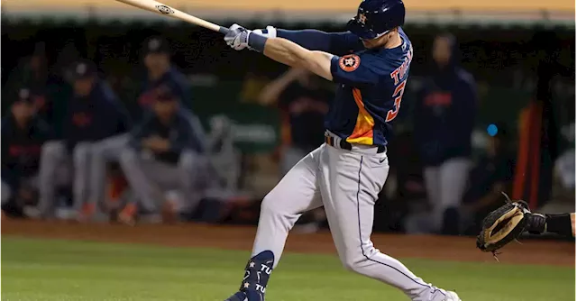 Mauricio Dubón's homer in the ninth inning lifts Astros past A's 3-2