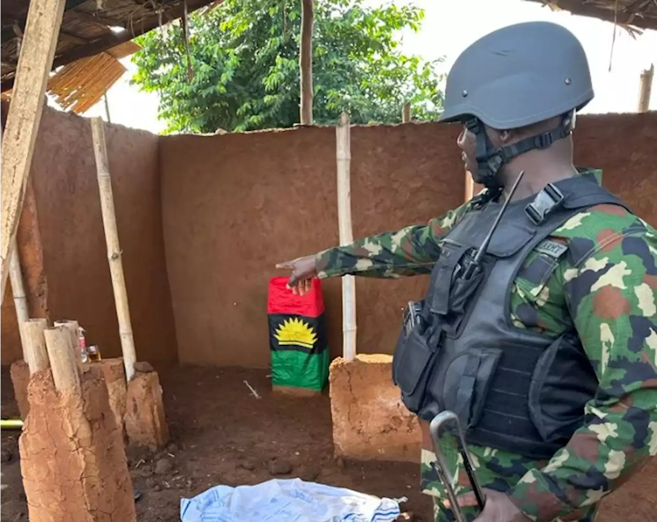 Troops raid 'IPOB/ESN hideout' in Delta forest, recover weapons