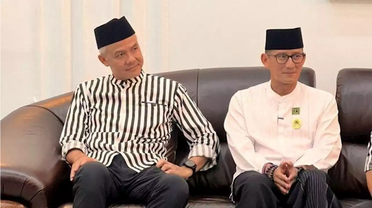 Ganjar Pranowo dan Sandiaga Uno Bertemu di Bogor - Tribunnews.com