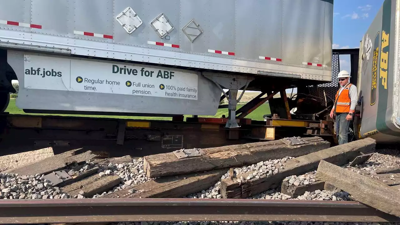 Train derailment in northern Montana spills freight, but hazmat car safe