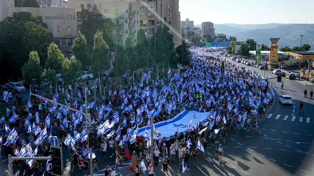 Israel: Protestmarsch gegen Justizreform in Jerusalem