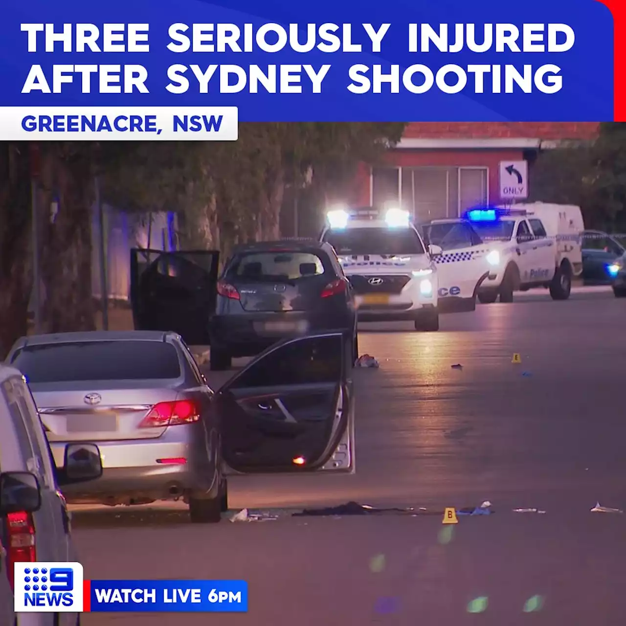 Three people sitting in parked cars seriously injured in 'targeted' Sydney shooting