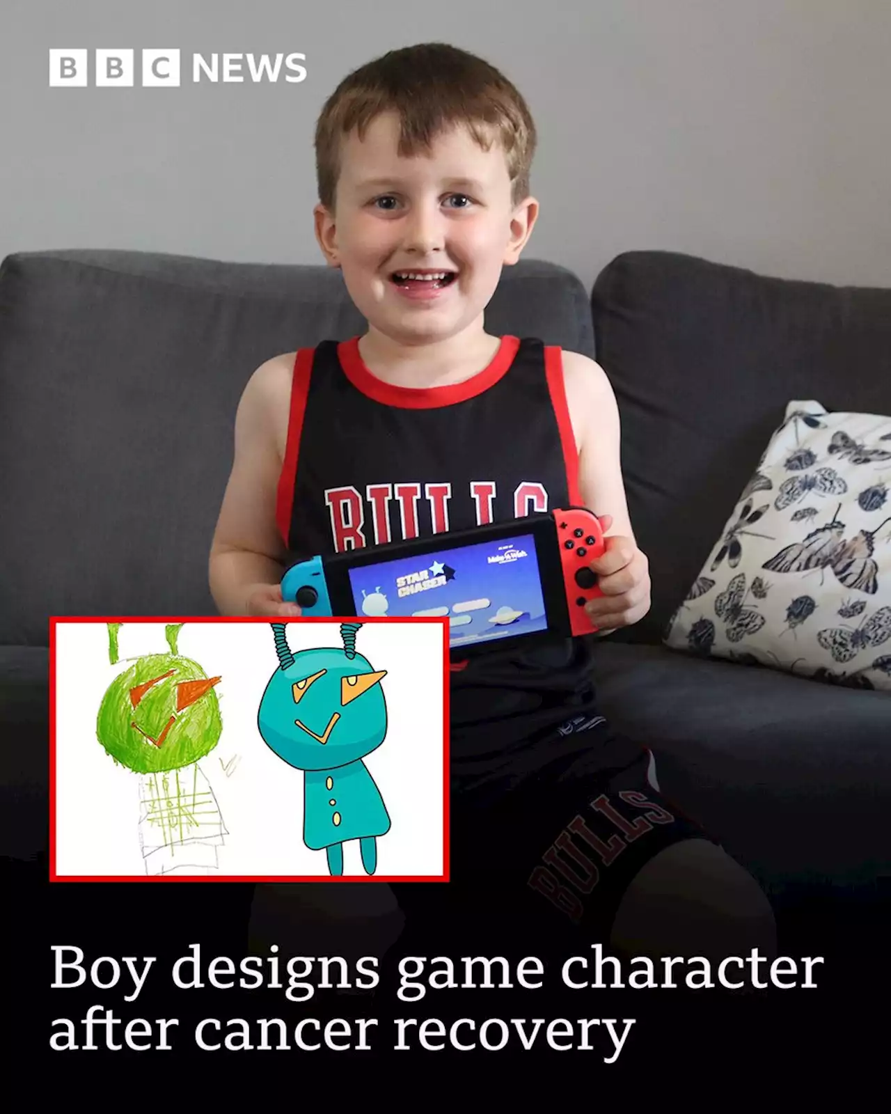 Nottingham boy designs video game character after cancer recovery