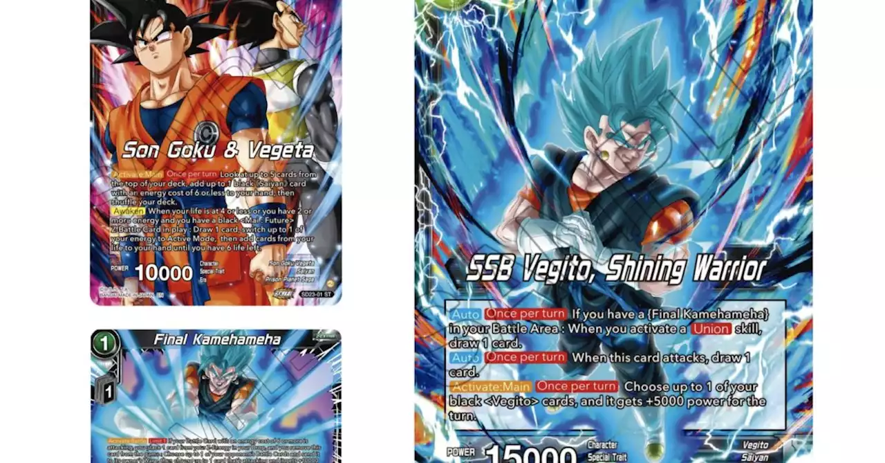 Dragon Ball Super Reveals Critical Blow: Goku & Vegeta Deck Leader