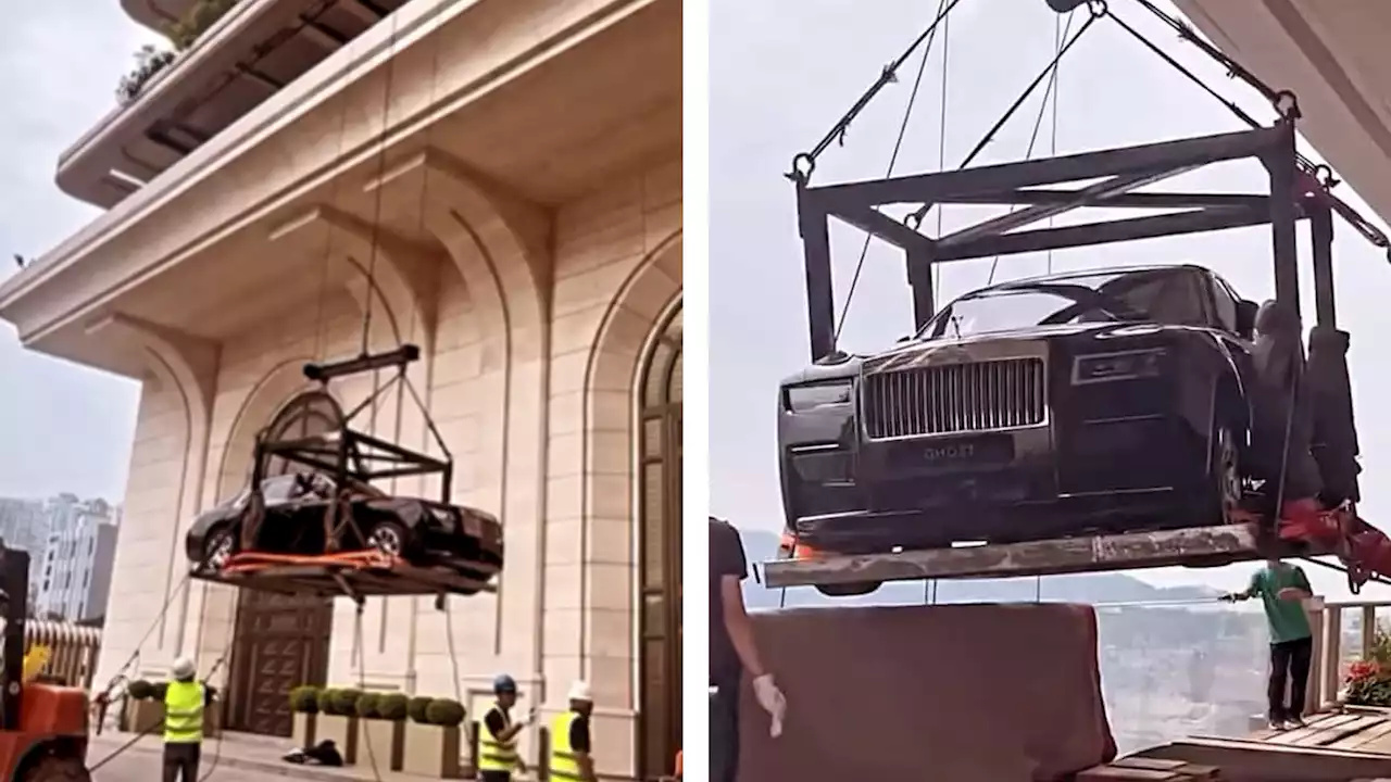 Chinese Billionaire Casually Cranes His Rolls-Royce Into 44th Floor Penthouse | Carscoops