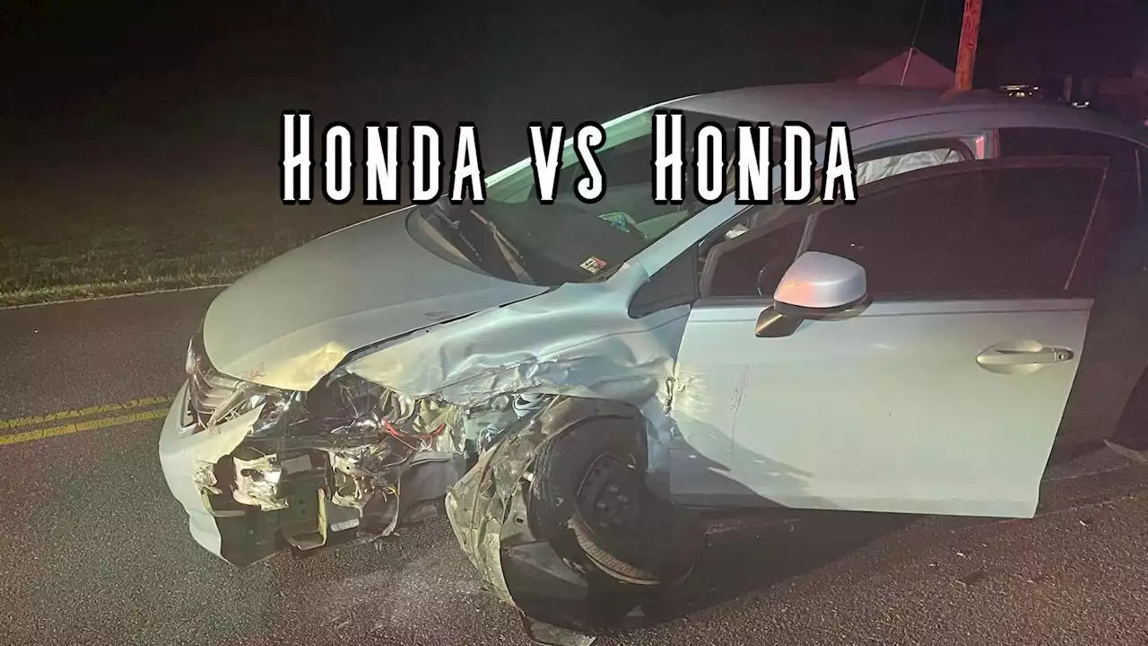 Two Honda Civic Drivers Allegedly Under The Influence Crash Into Each Other | Carscoops