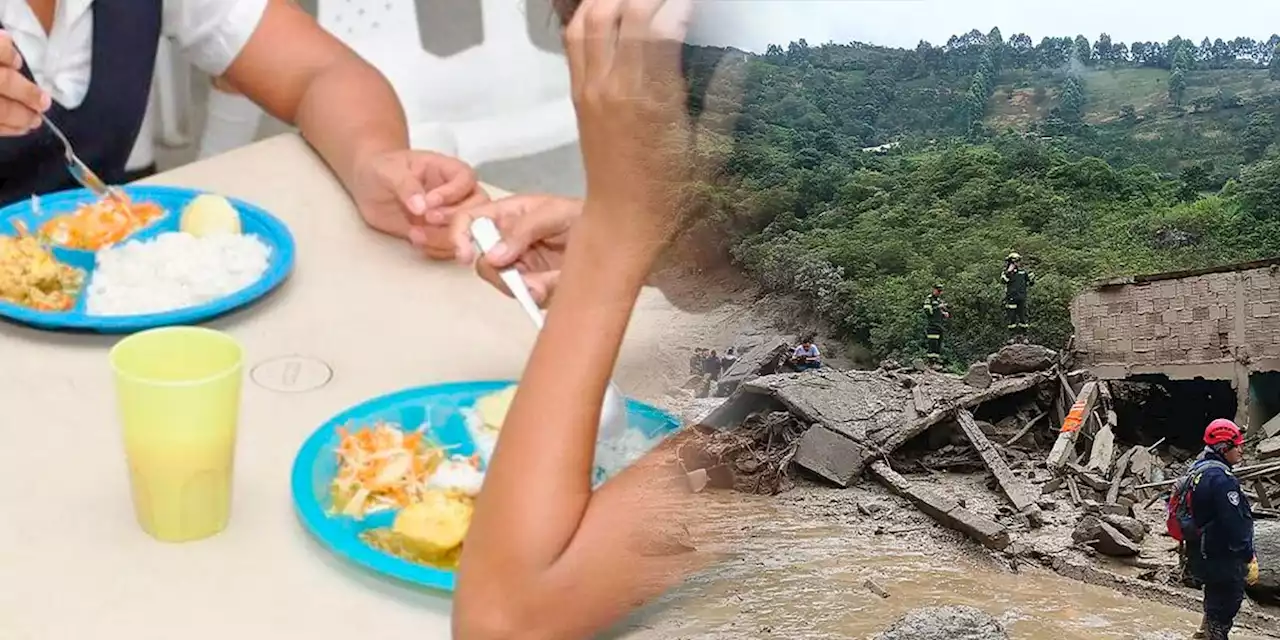 Polémica por alimentación de los niños damnificados tras la trágica avalancha en Quetame