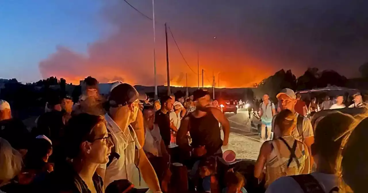 Corfu evacuated as wildfires sparked on second Greek island after Rhodes blazes