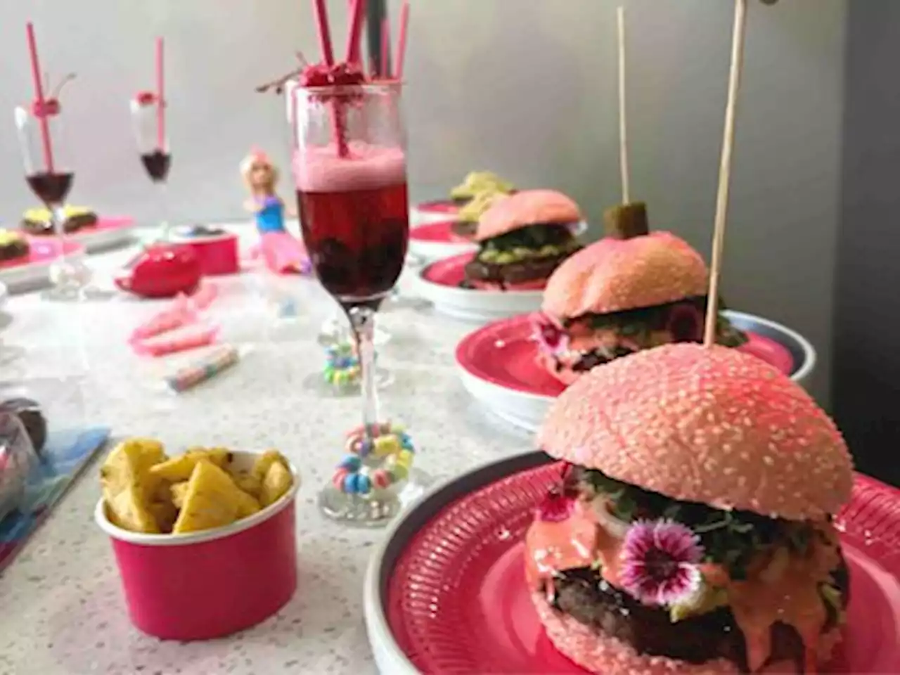 'Barbie'-inspired pink food on Durban beachfront at Surf Riders