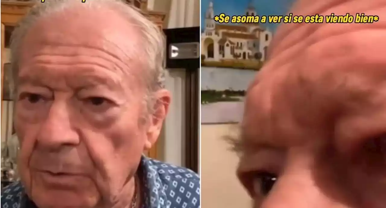 ¡Lo logró! Abuelito se hace viral en su primera transmisión “en vivo” de TikTok